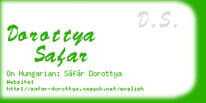 dorottya safar business card
